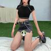Street Apparel Top Damen Y2K Vintage Tank Top Sommer Top Gothic Punk Shirt Gothic T-Shirt