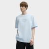 FILA Original Fire Fashion Versatile Casual Simple Comfortable Cotton Knit Short Sleeve T-Shirt Unisex Tops Sky-Blue F51M529110F-LB