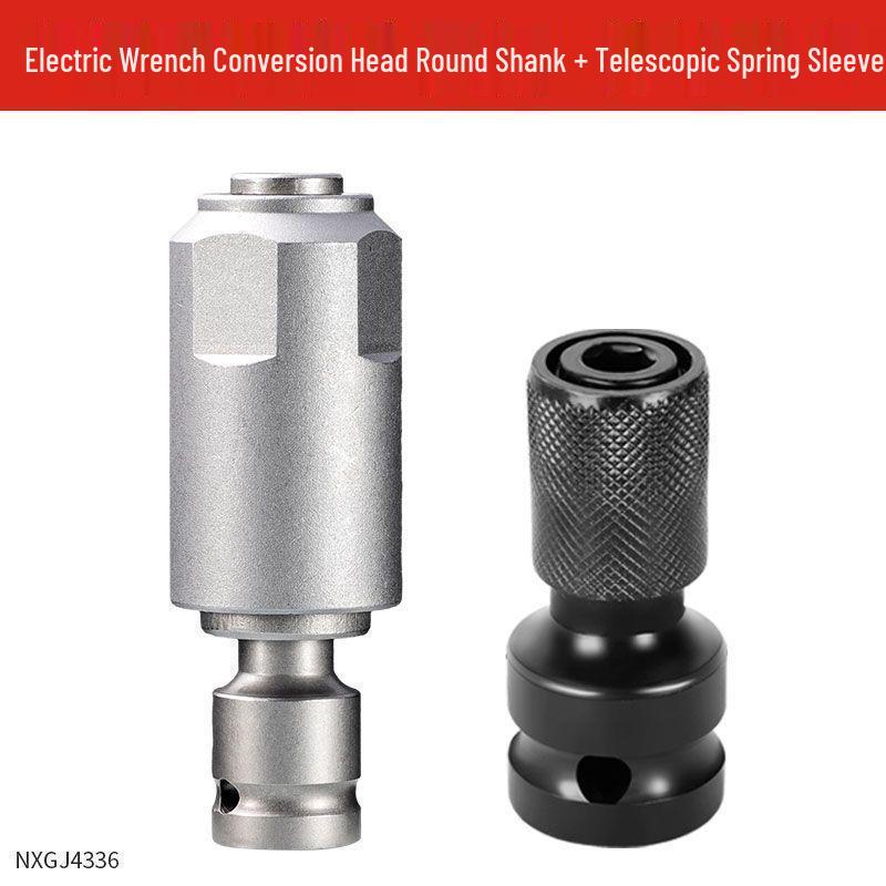 Industrial Grade Multifunctional Impact Wrench & Hammer with 1/2 Conversion Adapter for Square Shank Drill Bits