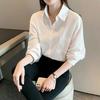 Women's White Shirts New Design Sense of Niche Foreign Tops Outside Wear Versatile Casual Shirt