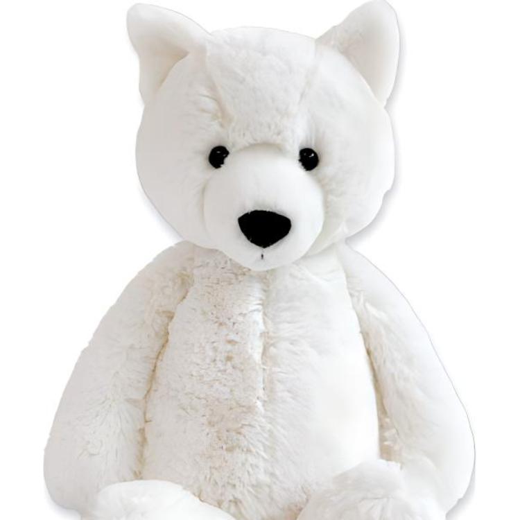 JELLYCAT Polar Regions Collection Blushing Polar Fox Dolls Plush Doll 23cm Height In Sitting Posture