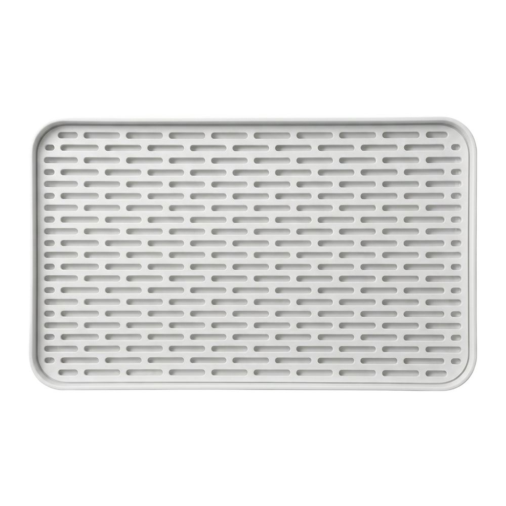 Draining Board Plastic Drain Tray Non Slip Double Layer Dish Drainer Multi Use 12.17*6.89*0.94in Dish Drying Rack Kitchen Sink