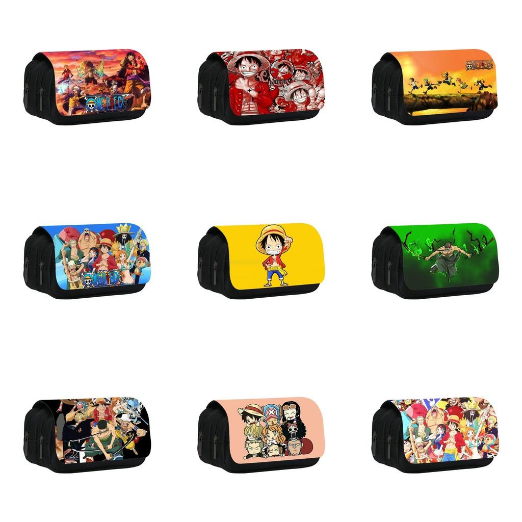 One Piece Dual Compartment Pencil Bag With Waterproof Material For School Use