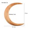 Crescent Moon Rubber Wood Hairpin: Hanfu Headdress, Ancient Style Hair Accessory, Simple Bun Tool.