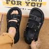 Foreign trade sandals men's summer wear non-slip youth leisure beach sports stepping on shit feeling thick-soled sandals
