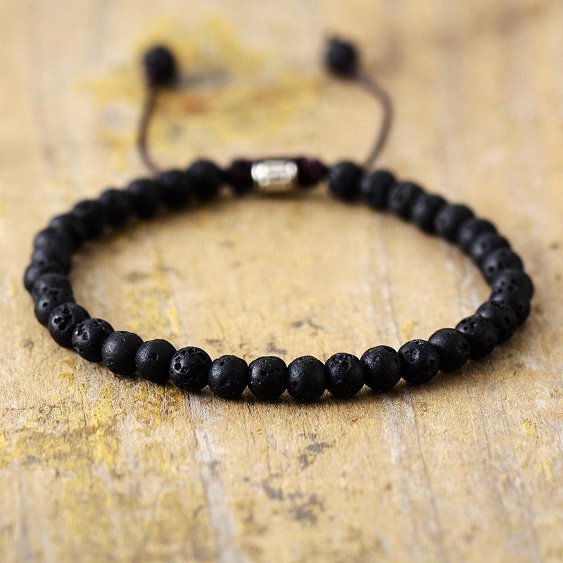 BLINGBAY Women's Bracelet Simple Fashion Natural Stone Handmade Beaded Bracelet Adjustable Bracelet Popular Jewelry Couple Gift Modern Jewelry Gift