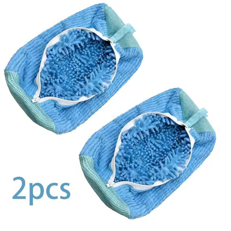 Reusable Shoe Wash Bag Machine Washable Cleaning Bag With Self-locking Zipper for All Shoes Size and Type,for Washer and Dryer