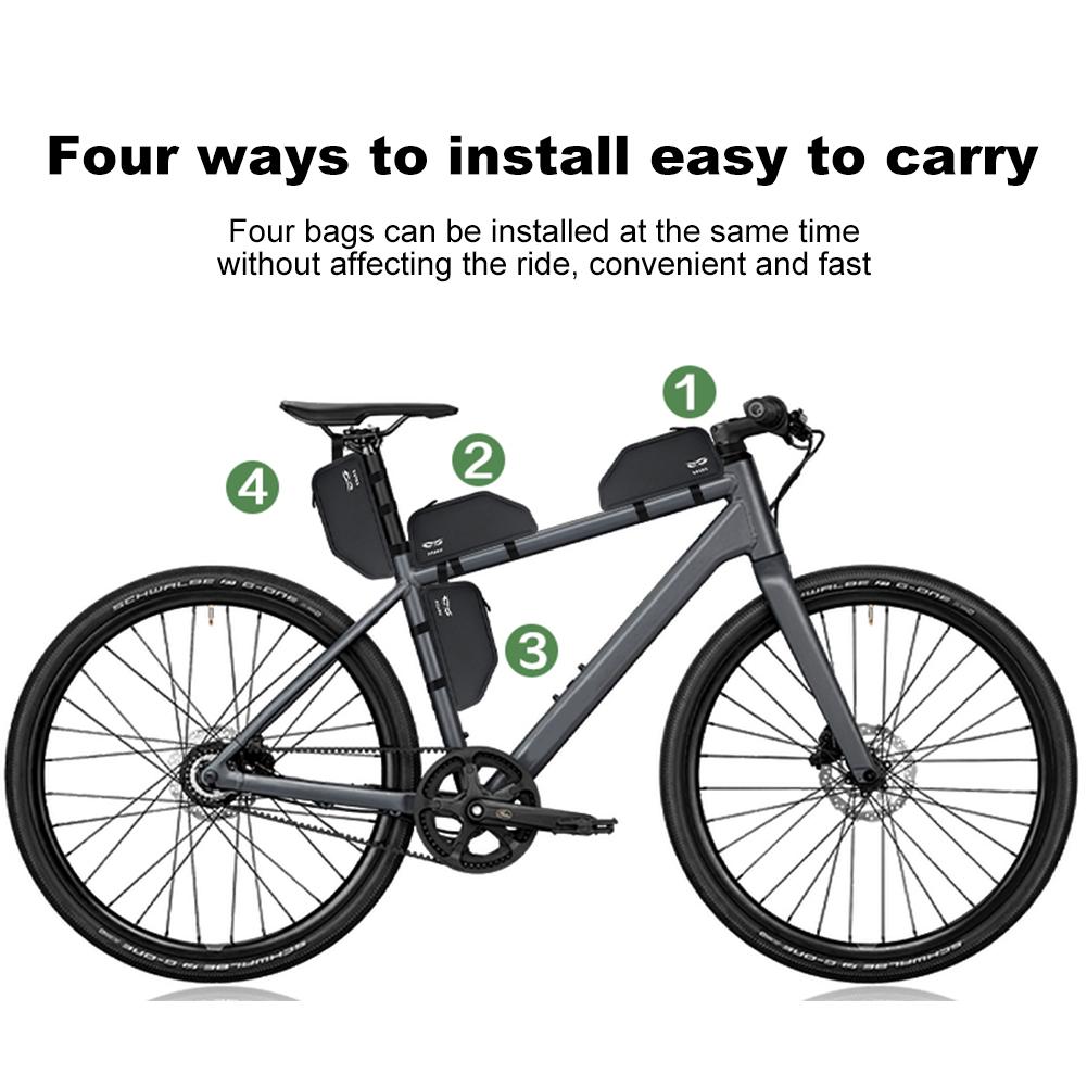 1.5L Bicycle Top Tube Bag TPU Cycling Tools Storage Bag Bike Top Frame Bag for MTB Road Bike Accessories
