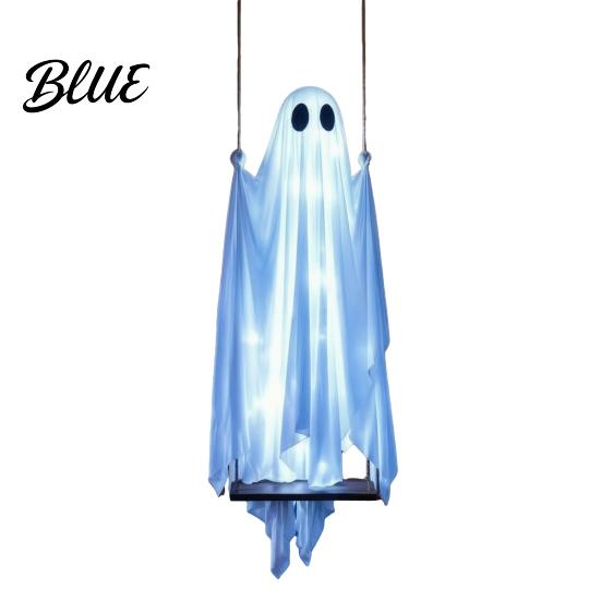Halloween Outdoor Hanging Front Door Decoration Ornament Swing Decorations Ghost for Spooky Porch Yard Garden Weather Resistant Party Props