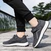 Men Elderly Walking Shoes Hook And Loop Casual Athletic Sneakers