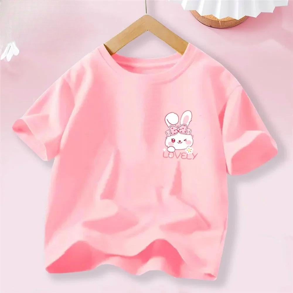 Sweet Heart Print TShirt Crew Neck Short Sleeve TShirt Casual Every Day Tops Girls Clothing Fashion Teens Sport Clothes