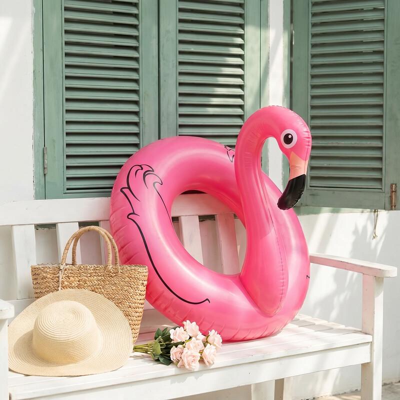 Aokedu Inflatable Flamingo Swimming Ring