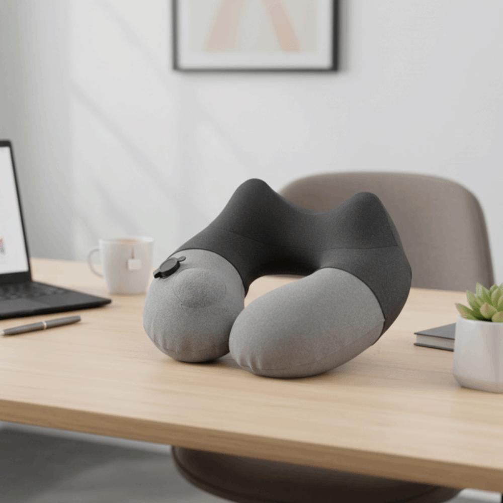 Detachable U-shaped Pillow Foldable Double Hump Neck Pillow Neck Support Pillow  Business Trip