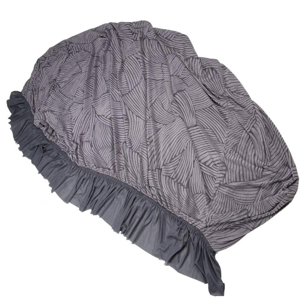 Sofabezug All Inclusive Rock Kationisch Verdickt 190‑230CM mit Antirutschstreifen Couchhusse für 3-Sitzer-Sofa Schwarz