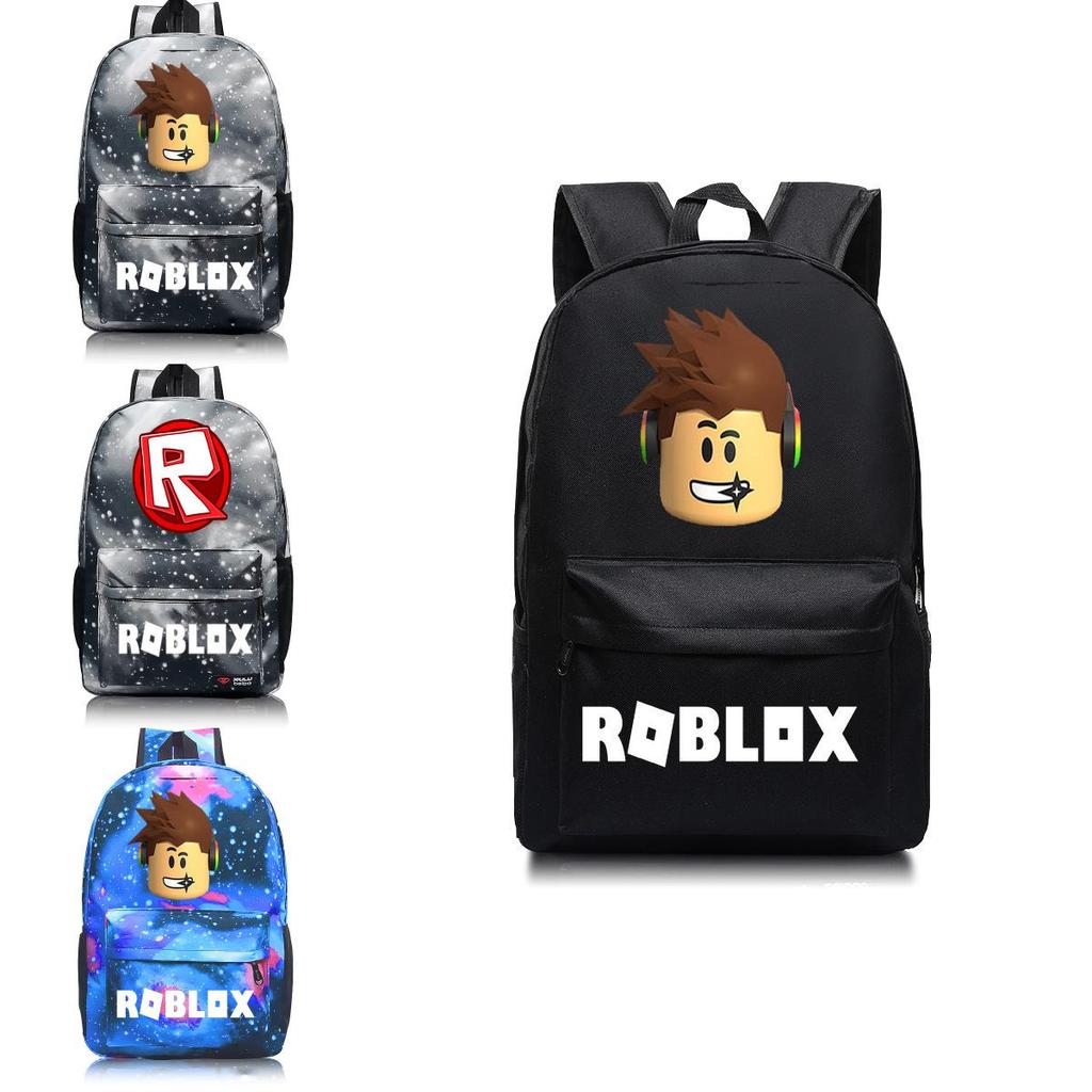 Roblox Pattern Kids Schoolbag Backpack With Starry Background And Large Capacity