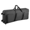 88 Key Keyboard Case, 1040 X 430 X 130 Mm Interior, Padded Rolling Piano Case with Wheels, Sturdy Handle, 3-Pocket Storage, Gig Bag with Smooth
