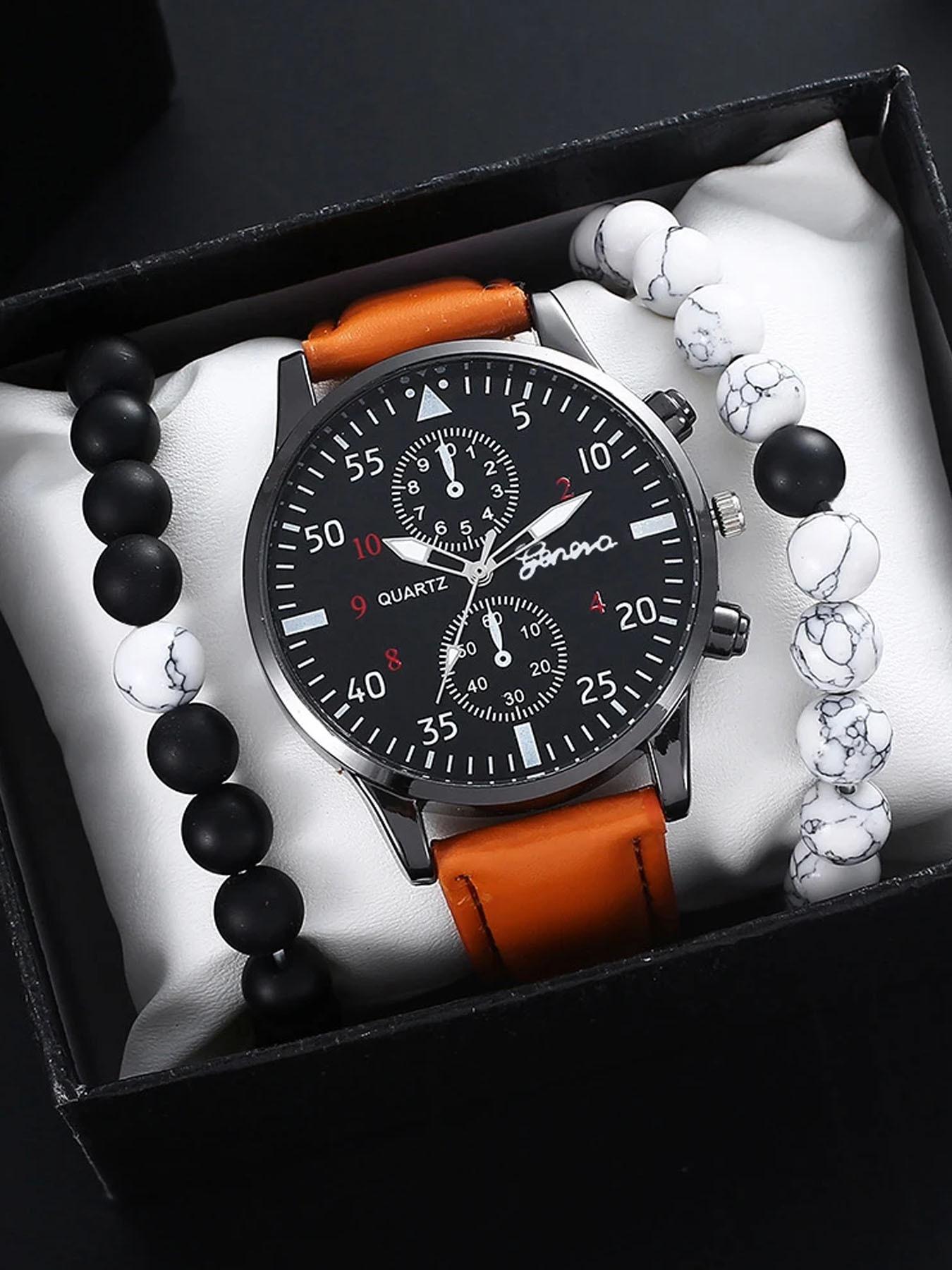 

Набор бутиковых подарков из 2 предметов, кошелек + кварцевые часы