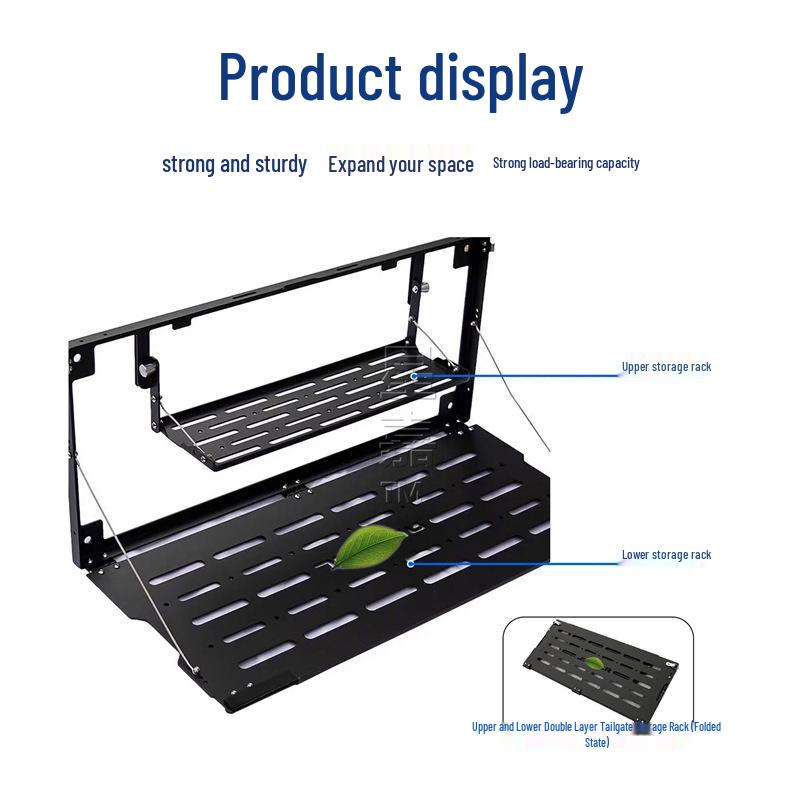 Jetour Traveler ShanHai T2 Tailgate Double Layer Foldable Storage Rack with Strong Load Bearing