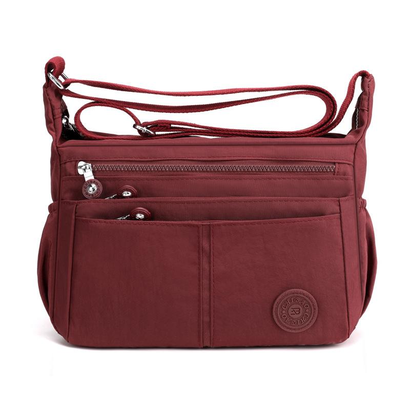 2025 Nylon Women Messenger Bags Waterproof Zipper Package Canvas Travel Crossbody Bag Fashion Female Totes Shoulder Bag