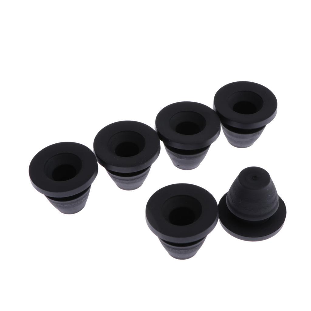 6 Pieces Motorcycle Side Cover Rubber Grommets Gasket Fairings for Touring