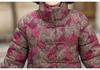 Mom's Thickened Cotton Padded Winter Jacket with Stand Collar for Women and Grandmas