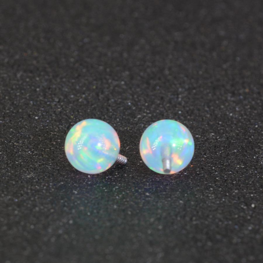 G23 Titanium Aurora Jelly Opal Stud for Ear, Lip, Tongue, and Cartilage Piercings
