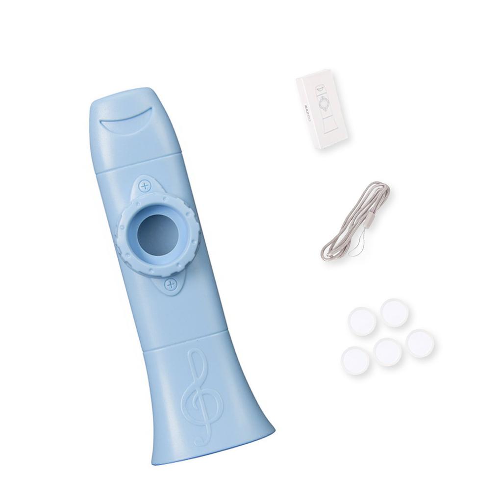 Plastic Kazoo with Lanyard and Membranes For Music Classes Party Outdoor Activities Colorful Plastic Musical Instrument