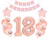 Large 18th Birthday Rose Gold Balloon Set | 460474