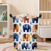 1pc, Cute Boho Elephant Large Laundry Basket for Dirty Clothes, Collapsible Laundry Hamper Blanket Basket for Bathroom, Bedroom, Living Room Decor, La
