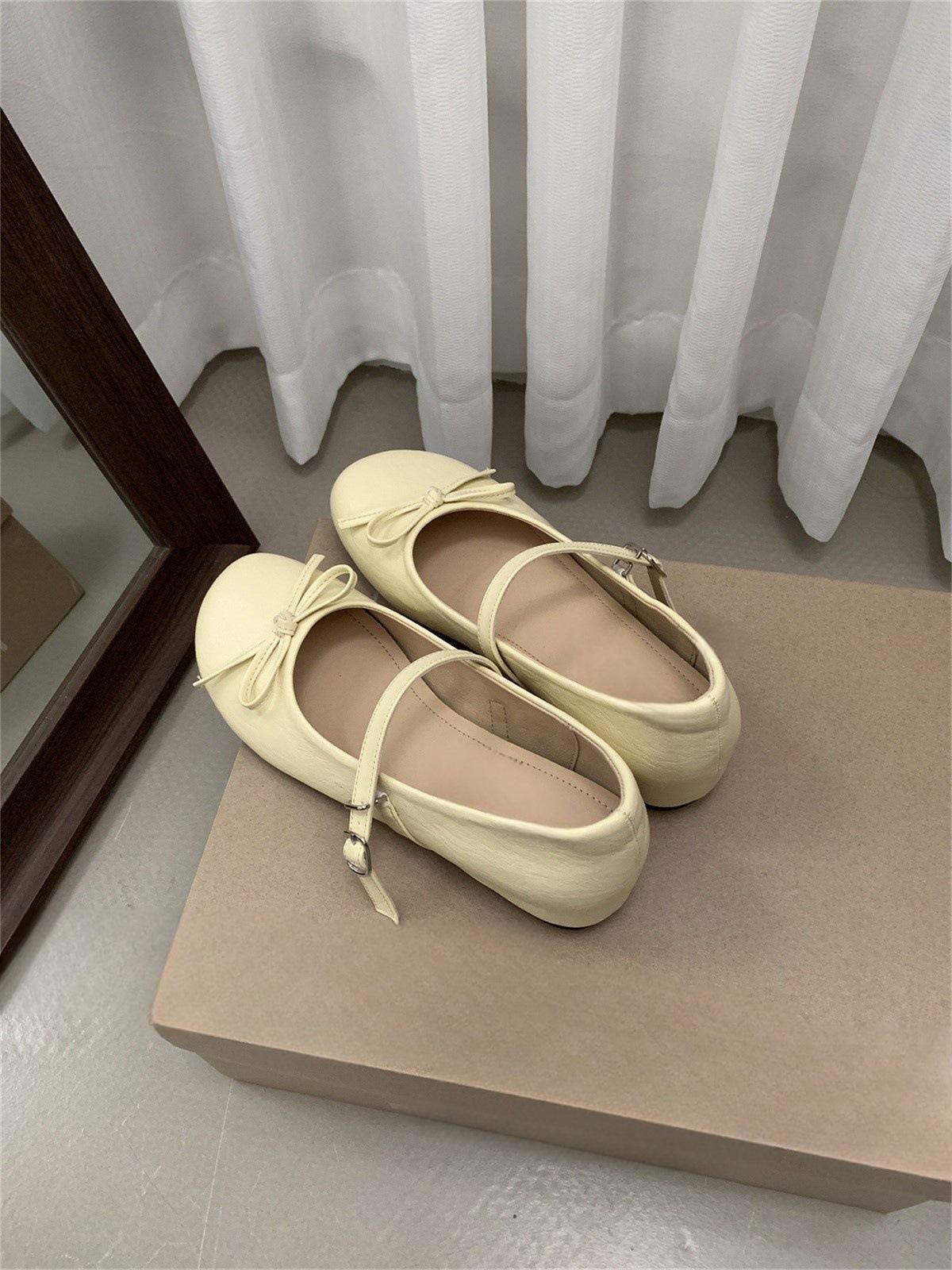 

Inner height increase silver bow ballet single shoes women s shoes 2025 spring new fairy platform Mary Jane shoes 39