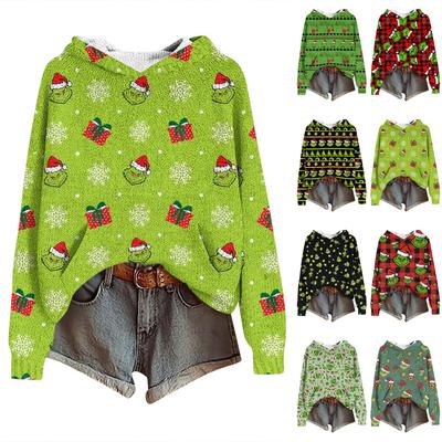 Sweatshirts For Women Knit Sweater Cute Shirt Fall Pullover Hooded Sweatshirt