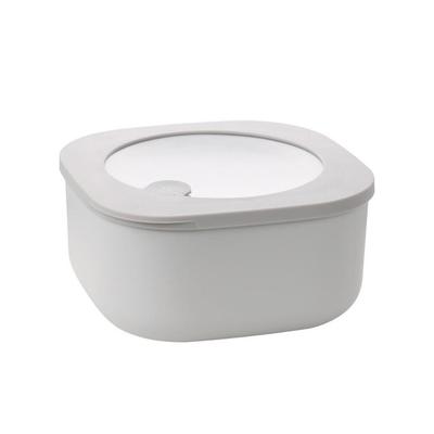 (M, Grey) BoSaiD Bento Box Leakproof Healthy Plastic Microwave Safe Lunchbox for Kitchen