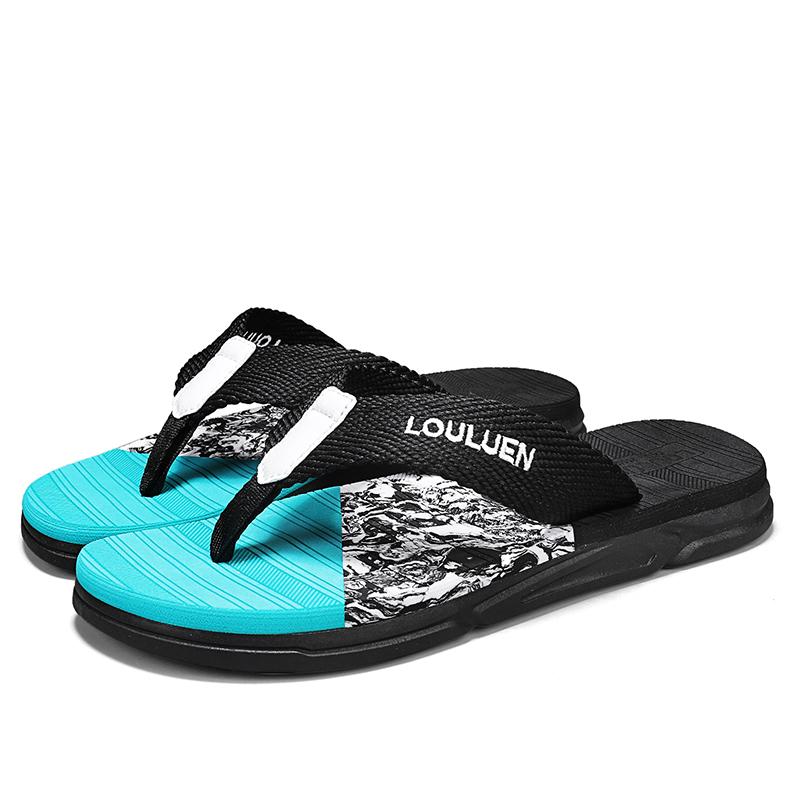 

Новые мужские летние шлепанцы Модные массажные мужские тапочки Праздничные пляжные шлепанцы Мужские плоские шлепанцы-слайдеры chinelos masculinos 39