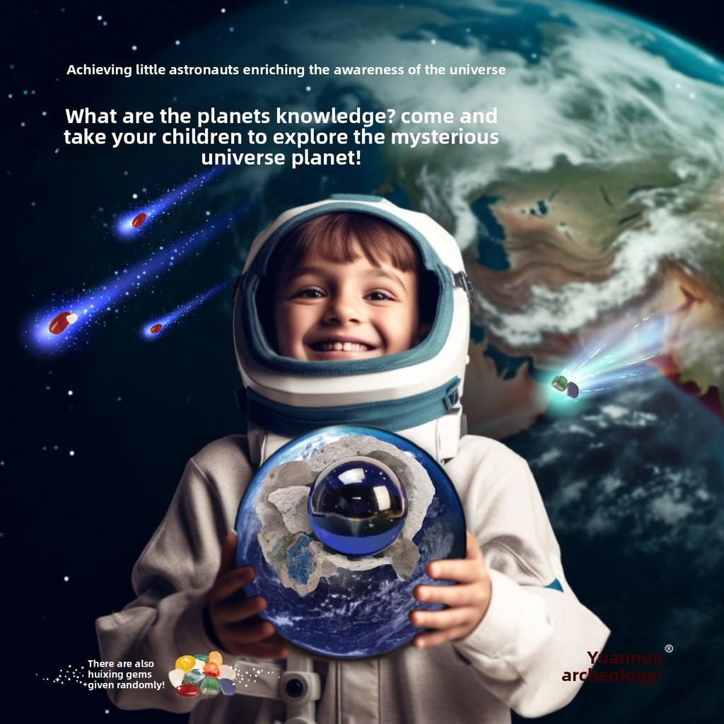 Solar System Planet Archaeology Toy With Gemstone Digging For Kids Educational Gift