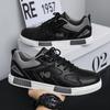 Men Casual Flat Sneakers New Leather Comfort Fashionable Anti Slip Wear-resistant Board Shoes Outdoor Comfortable Walking Shoes