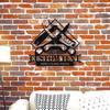 Durable Power Free Custom Metal Sign Barbershop Wall Decor Hair Business Hanging Art