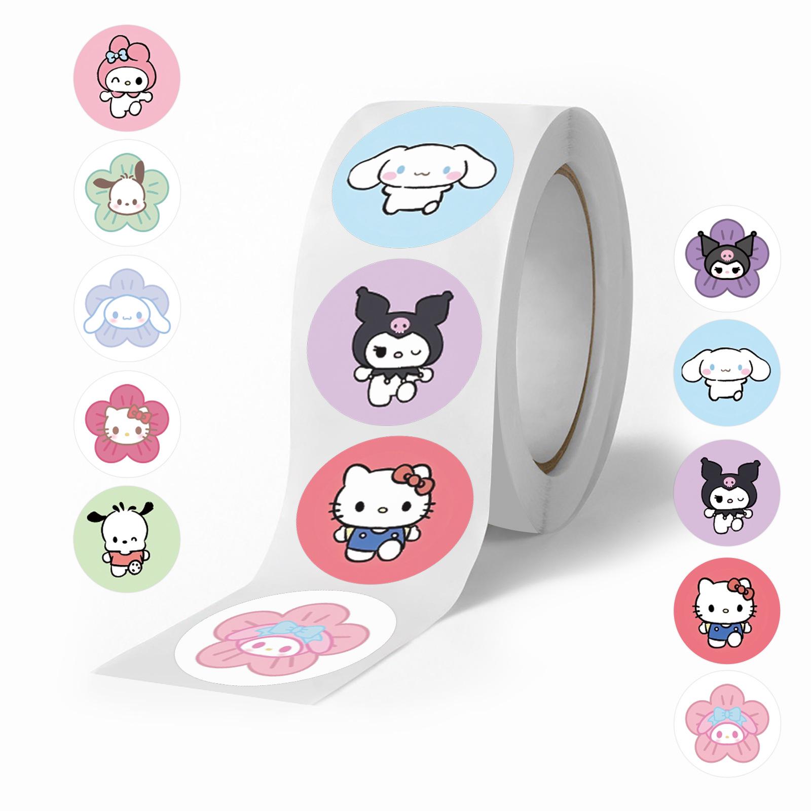 Sanrio Cartoon Washi Tape Stickers - 500/roll Decorative Notebook Sealing Stickers