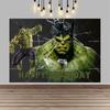 Fondo de foto de Hulk, superhéroe, gigante de dibujos animados verde, decoraciones para fiesta de cumpleaños infantil, artículos para baby shower.