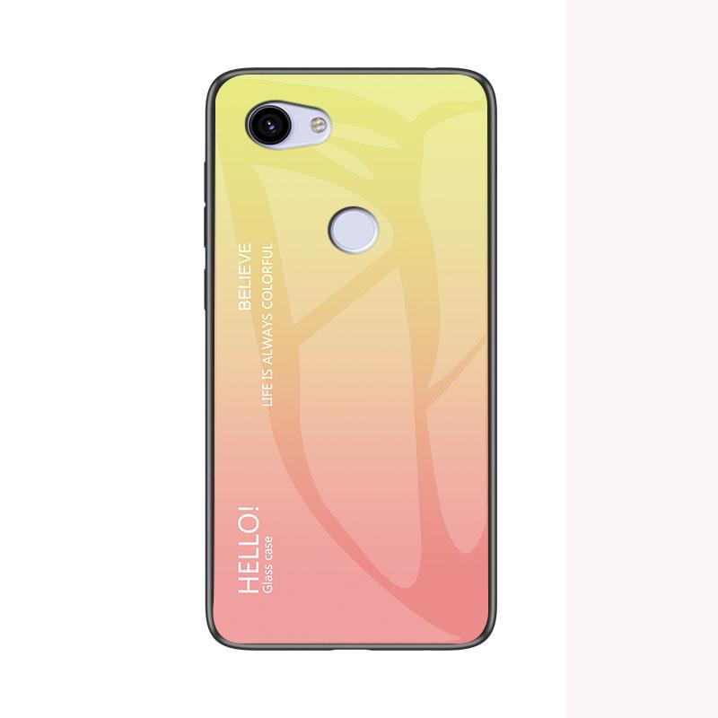 Pro Google Pixel 3A 3 XL Pouzdro Módní Pevné Tvrzené sklo Gradientní Ochranný Zadní kryt pouzdro Pro Google Pixel 2 XL Pixel3 3a