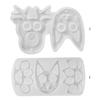 Handgefertigte Ornamente UV-Harzform Katzengesicht Tiger Finger Schlüsselanhänger Silikonform DIY Basteln Schmuck Anhänger Gießen Mo