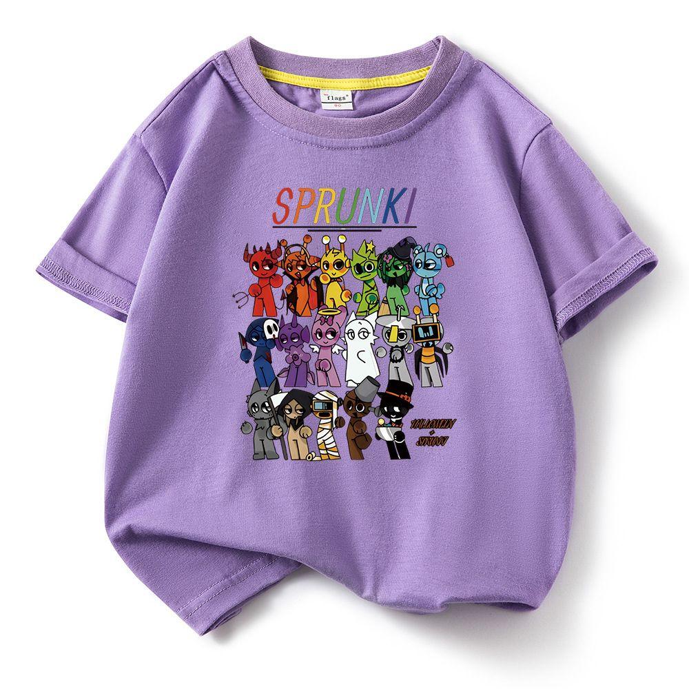 Sprunki Cartoon Print Pure Cotton Kids T-Shirt