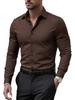 Professional Slim Fit Plus Size Workwear: Long Sleeve White & Short Sleeve Black Shirts