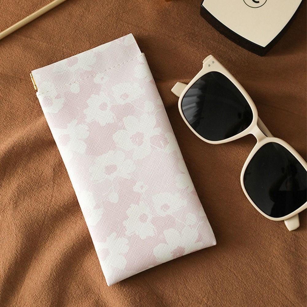 Chinese Style PU Leather Glasses Bag Sunglasses Pouch Sunglasses Eyeglass Bag Outdoor