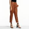 PINBLACK Vagetable Lambskin Baggy Pants Camel