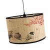 Removable Bamboo Hanging Light Shade Quick Setup Plant Theme Lights Cover Easy Mounting Suitable for Modern Interiors M4YD