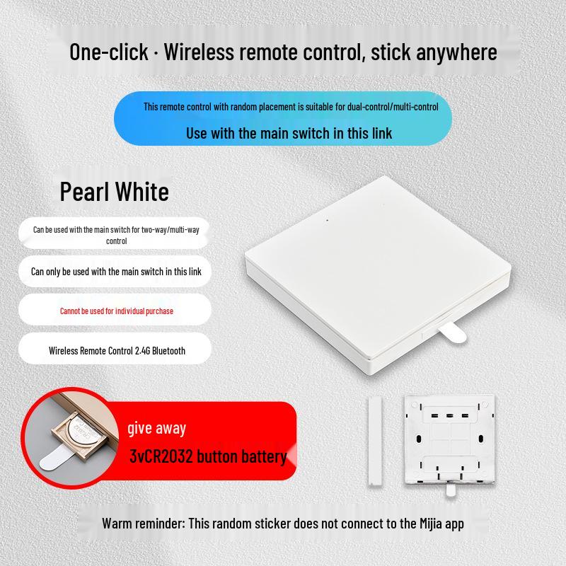 Smart Control Enabled: 86-Panel Bluetooth Mesh 2.0, Certified with Mijia Xiaoai Tongxue Switch, New National Standard.