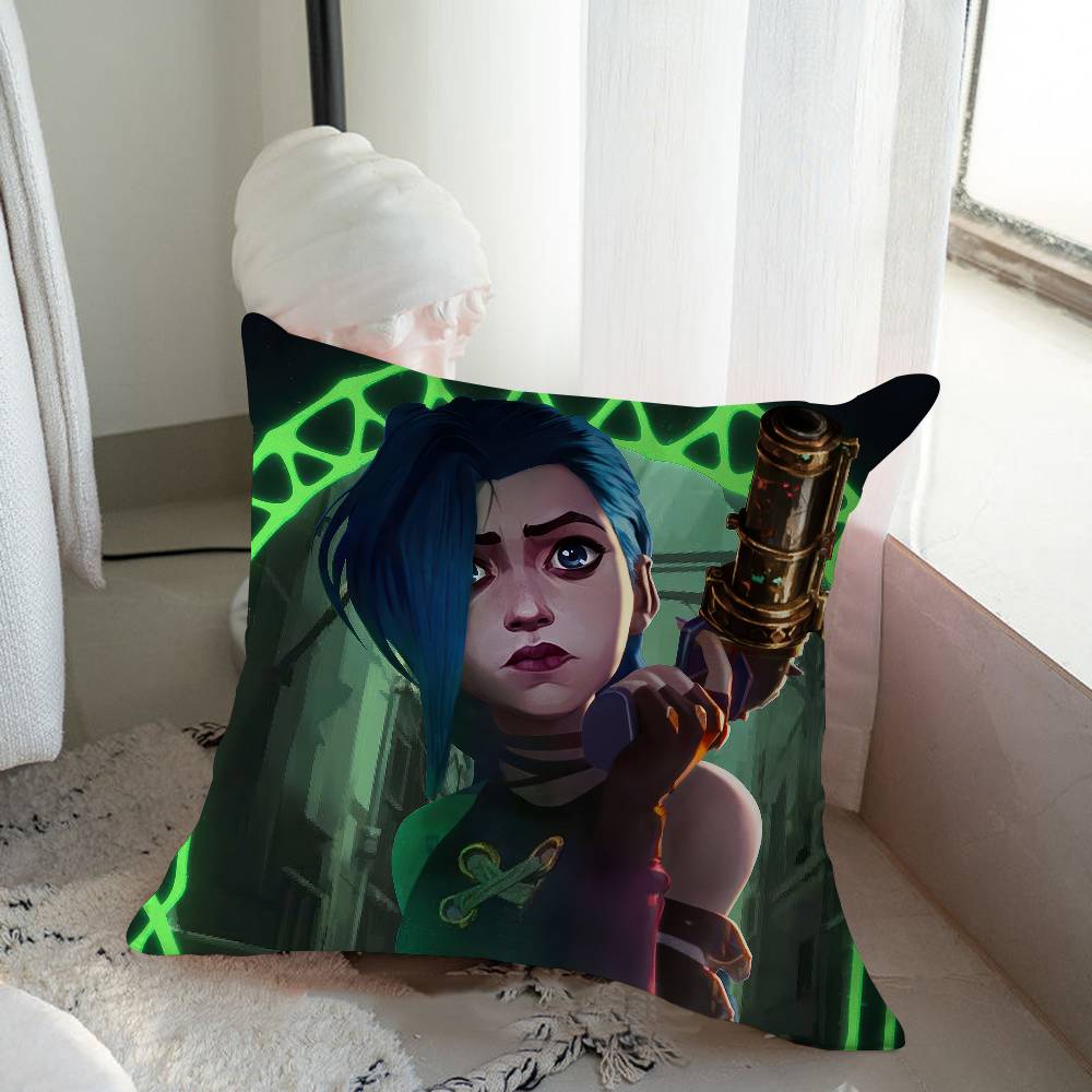 Cartoon Animation J-Jinx Cushion Cover Inches Farmhouse Decor Home Throw Pillow Covers For Couch Decorations