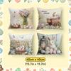 Easter Egg Cushion Pillowcase Printed Polyester 40/45/50Cm Throw Pillowcover Decorative Sofa Cushion Pillowslip Home Decor
