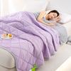 Summer Thin Comforter Soft Air-Conditioned Four Season Comforter Machine Washable Single Double Blanket Ultrasonic Quilted Quilt
