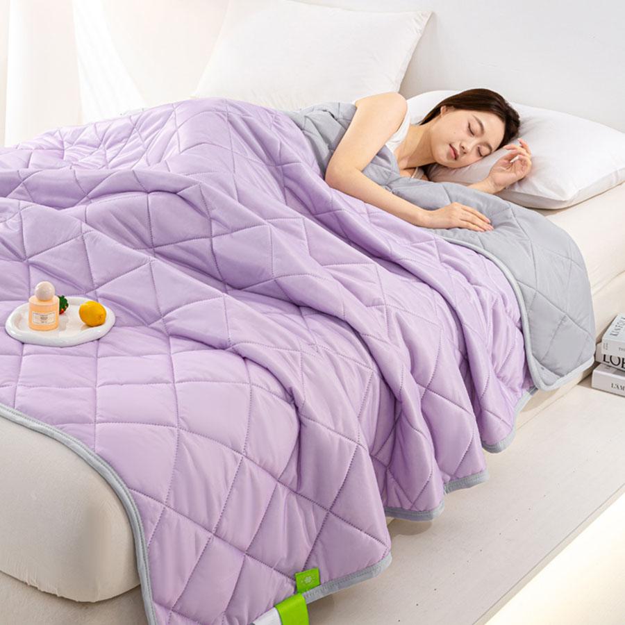 Summer Thin Comforter Soft Air-Conditioned Four Season Comforter Machine Washable Single Double Blanket Ultrasonic Quilted Quilt